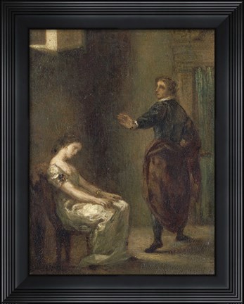 Framed Hamlet and Ophelia Print