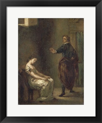 Framed Hamlet and Ophelia Print