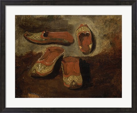 Framed Study of Babouches Print