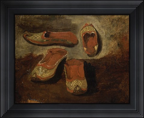 Framed Study of Babouches Print