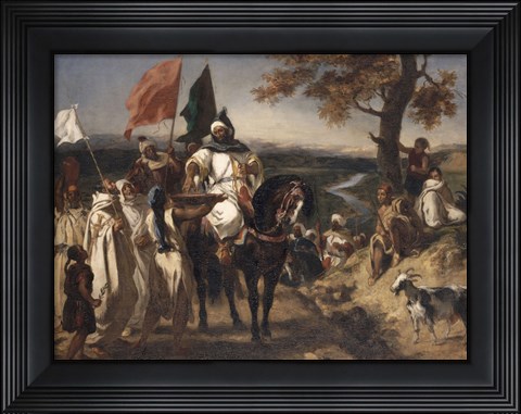 Framed Caid, Moroccan Chief Print