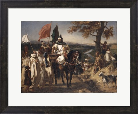 Framed Caid, Moroccan Chief Print