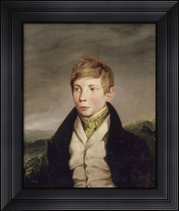 Framed Portrait of Richard-Auguste de la Hautiere Print