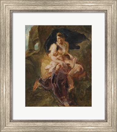 Framed Medea about to Kill her Children Print