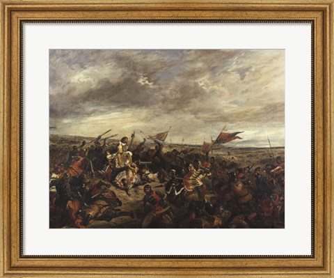 Framed Battle of Poitiers, 1830 Print