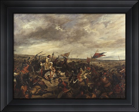Framed Battle of Poitiers, 1830 Print