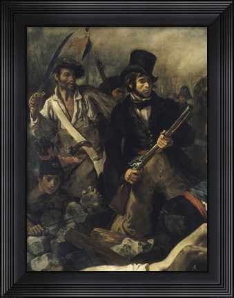 Framed Liberty Leading the People, 1830 Print