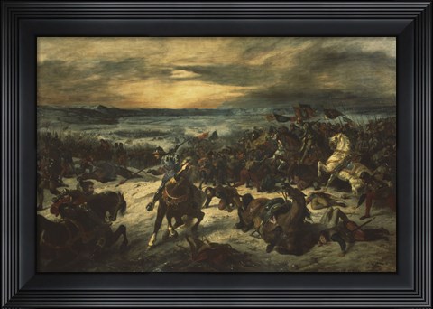 Framed Siege of Nancy (January 5 1477), Death of Charles the Bold, Duke of Burgundy (1433-1477) Print