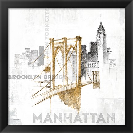 Framed Brooklyn Bridge Print