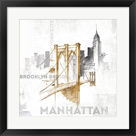 Framed Brooklyn Bridge Print