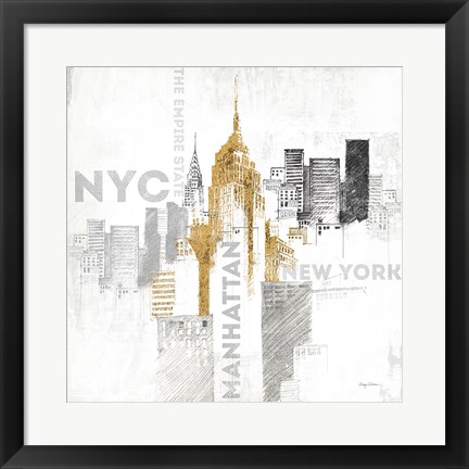 Framed Empire State Building Print