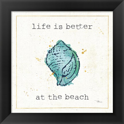 Framed Sea Treasures I Print