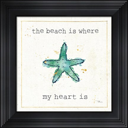 Framed Sea Treasures III Print