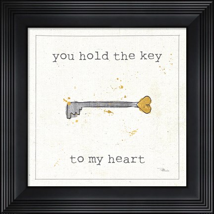 Framed Love Notes IX Print