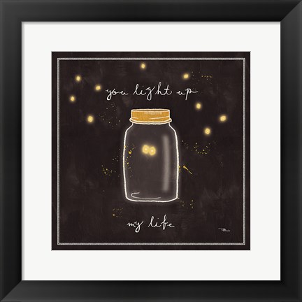 Framed Firefly Glow I Print