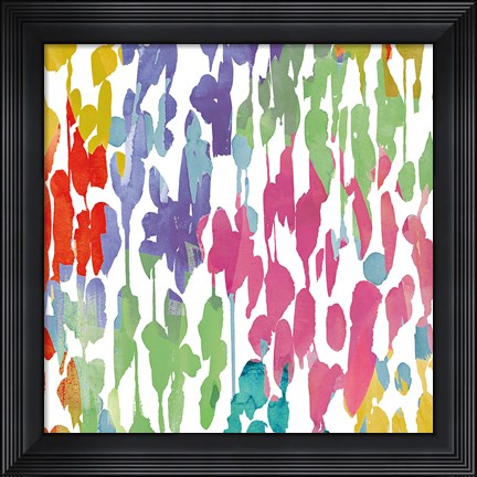 Framed Splashes of Color II Print