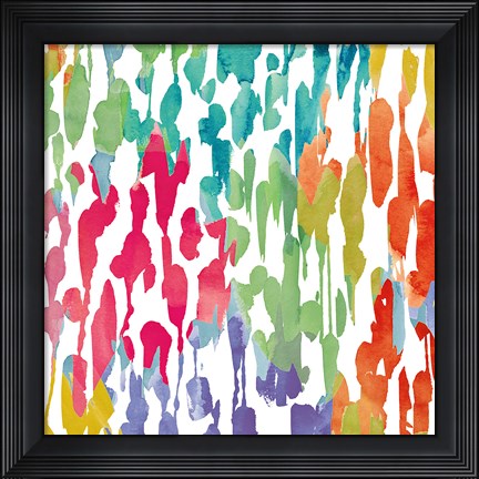 Framed Splashes of Color III Print