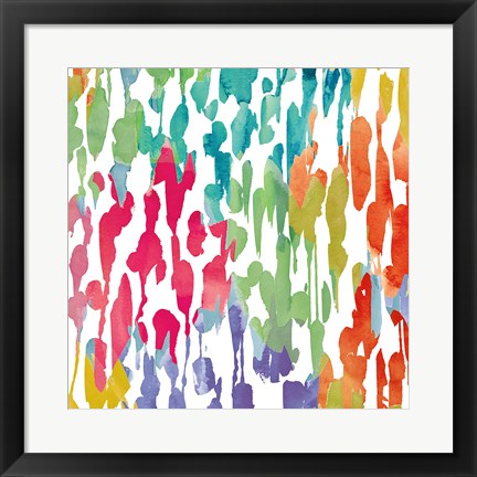 Framed Splashes of Color III Print