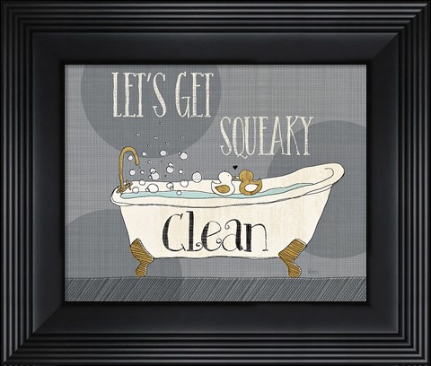 Framed Squeaky Clean I Print