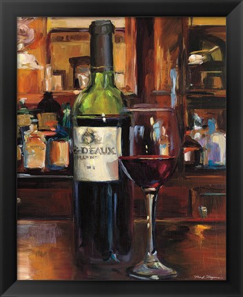 Framed Reflection of Wine III Print