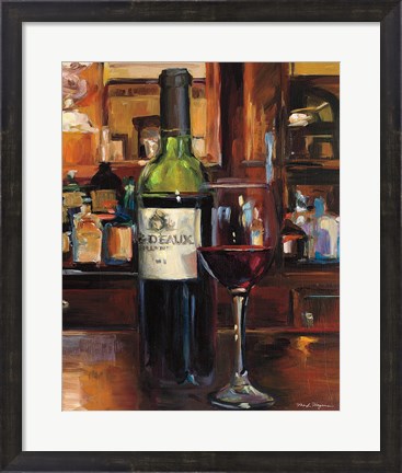 Framed Reflection of Wine III Print