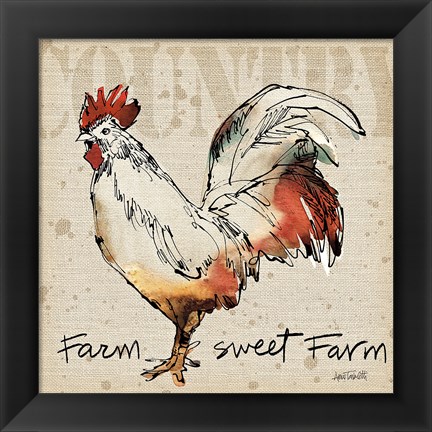 Framed Farm Life V Print