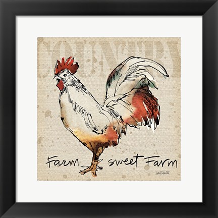 Framed Farm Life V Print