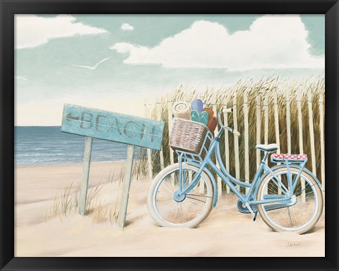 Framed Beach Cruiser II Crop Print