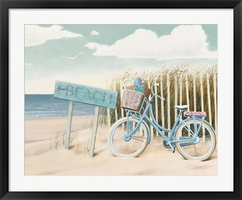 Framed Beach Cruiser II Crop Print