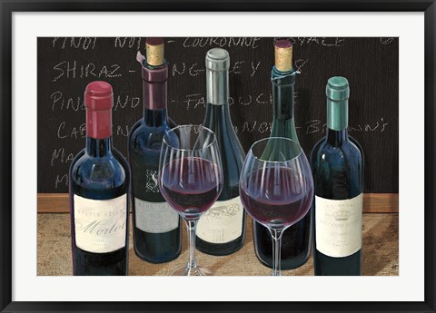 Framed Wine Spirit I Print