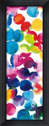 Framed Bright Circles II Print