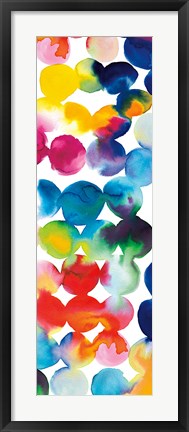 Framed Bright Circles III Print