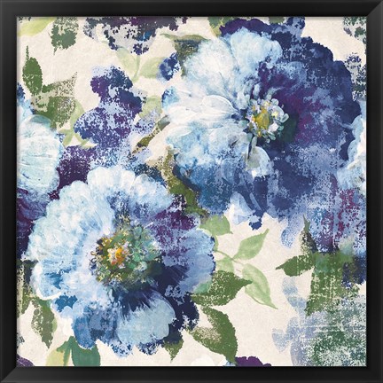 Framed Indigo Floral Gallery Print