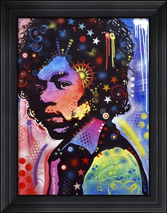 Framed Jimi Hendrix IV Print