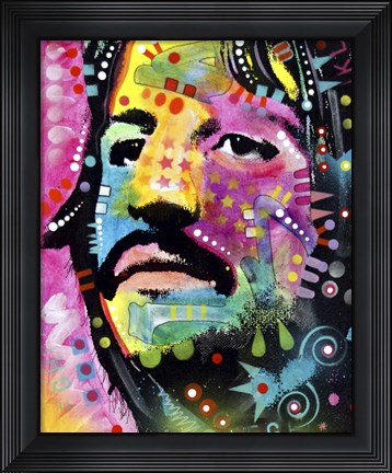 Framed Ringo Starr Print