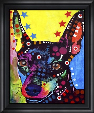 Framed Miniature Pinscher Print