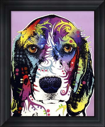 Framed 4 Beagle Print