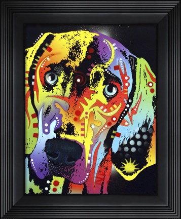 Framed Weimaraner Print