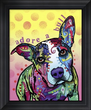 Framed Adoreabull Print