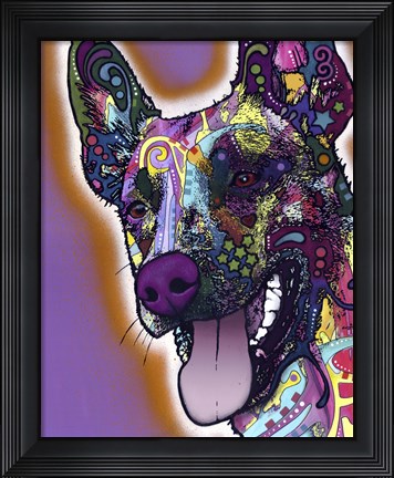 Framed Malinois Print