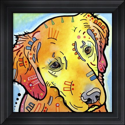 Framed Golden(ish) Retriever Print