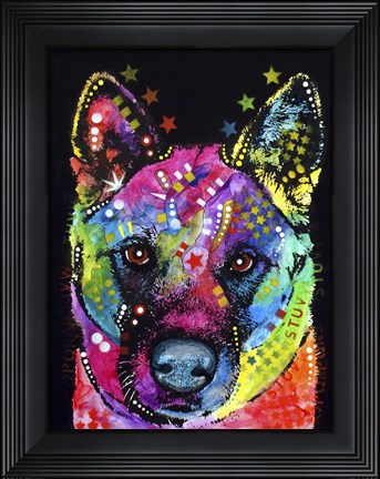 Framed Akita 2 Print