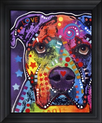 Framed American Bulldog 3 Print