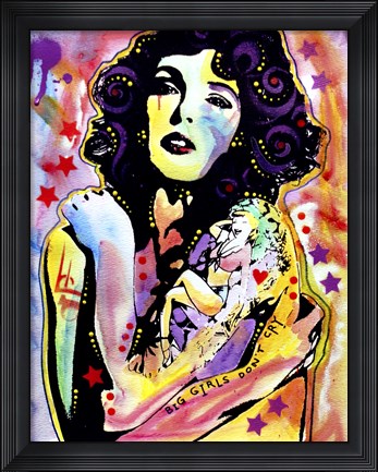 Framed Big Girls Don&#39;t Cry Print