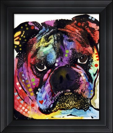 Framed Bulldog Print
