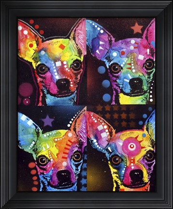 Framed Chihuahua 4X Print