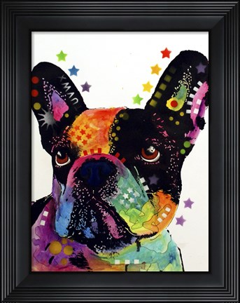 Framed French Bulldog 1 Print