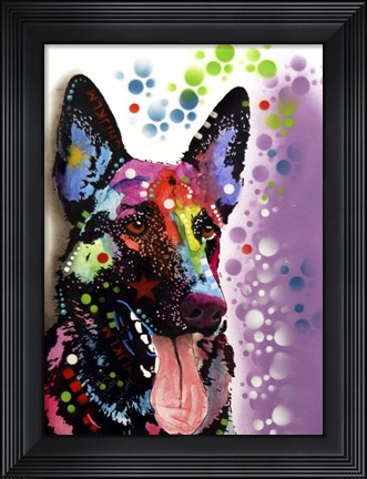 Framed German Shepherd 2 Print