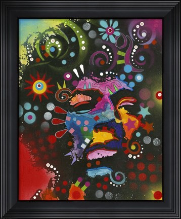 Framed Jimi Hendrix Print