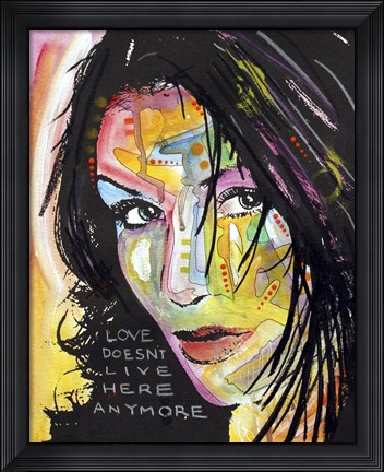 Framed Love Doesn&#39;t Live Here Print